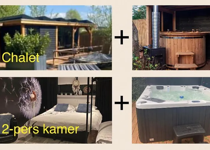 فندق مبيت وإفطار Casa Aan De Plas, Met Sauna En Hottub Of Jacuzzi